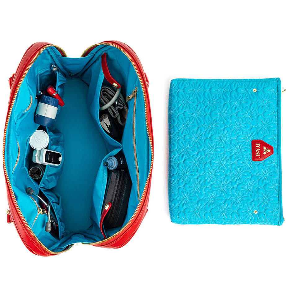The Elizabeth Medical Bag - Indigo Quilt - Image 4