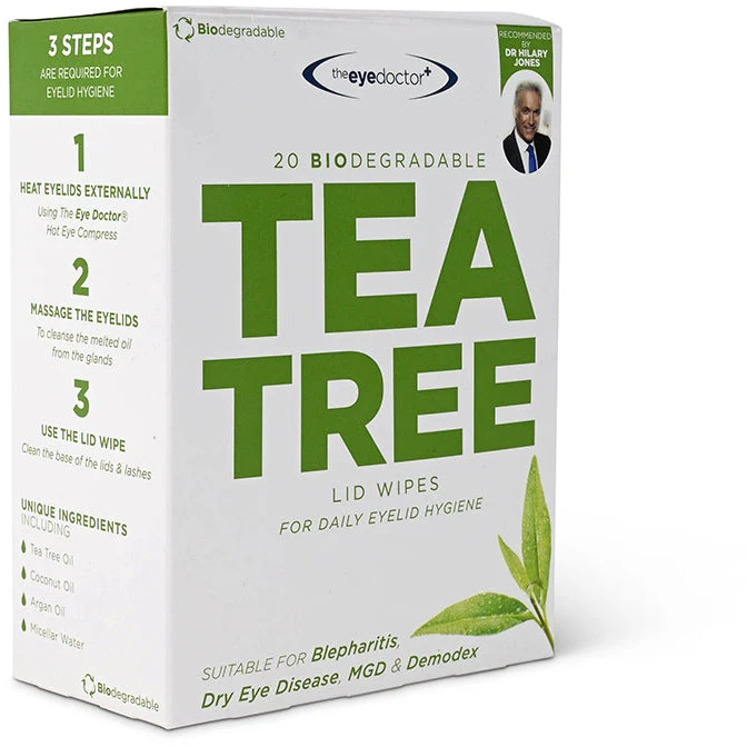 The Eye Doctor - 20 Tea Tree Oil Eye Wipes - Image 4