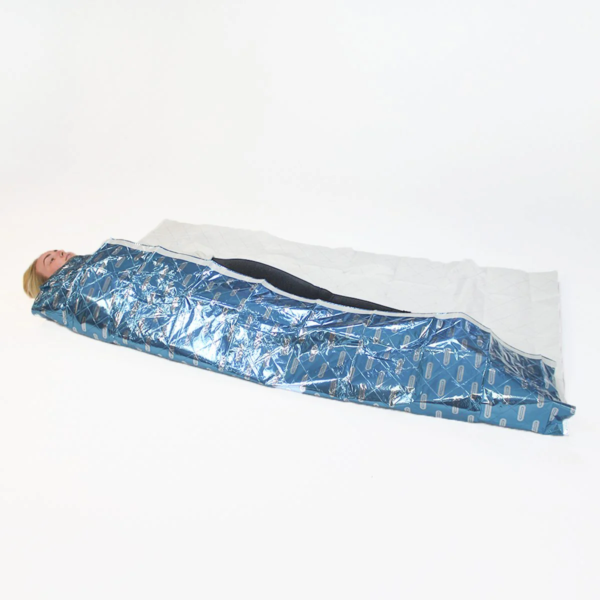 THERMARMOUR Emergency Blanket with tape, 2m x 1.5m - Blue - Image 8