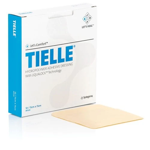 Tielle Hydropolymer Adhesive Foam Wound Dressing 11 x 11cm x 50