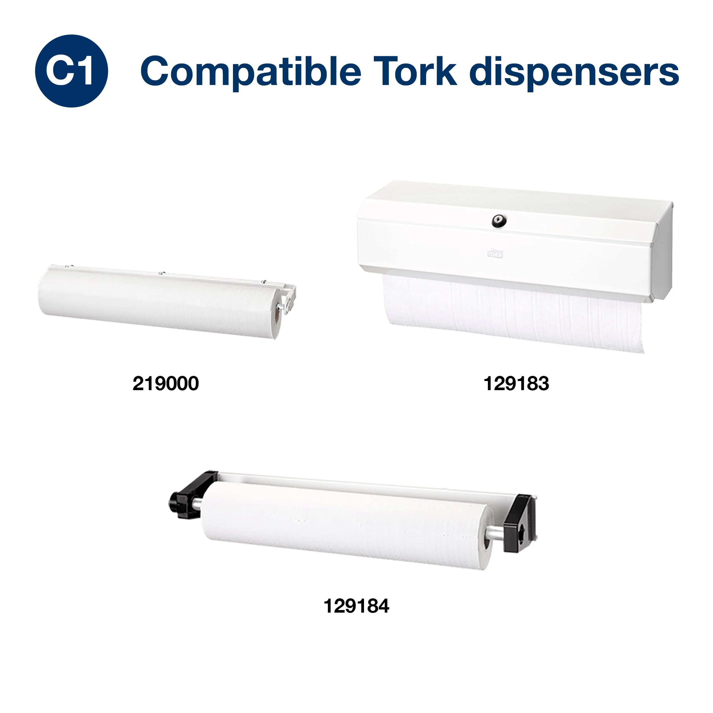 Tork Perforated Couch Roll White C1, Advanced, 2-ply, 9 x 54.5m, 150250 - Image 9