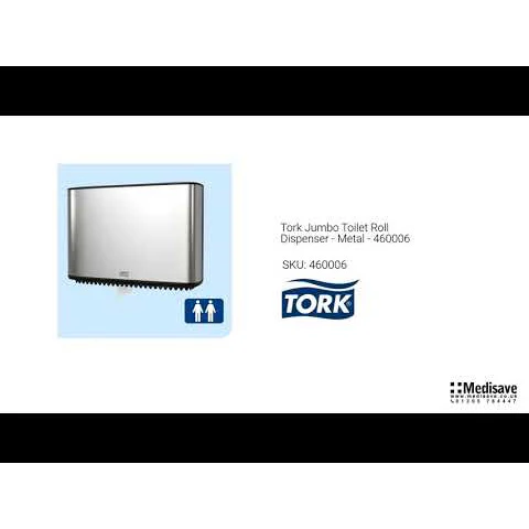 Tork Jumbo Toilet Roll Dispenser - Metal - 460006 - Image 5