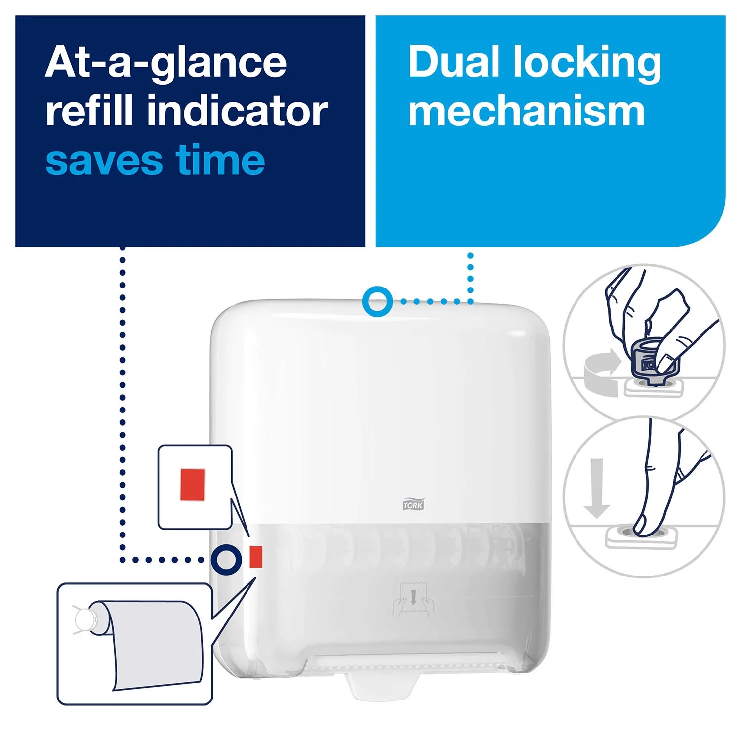 Tork Matic Hand Towel Roll Dispenser - 551000 - Image 8