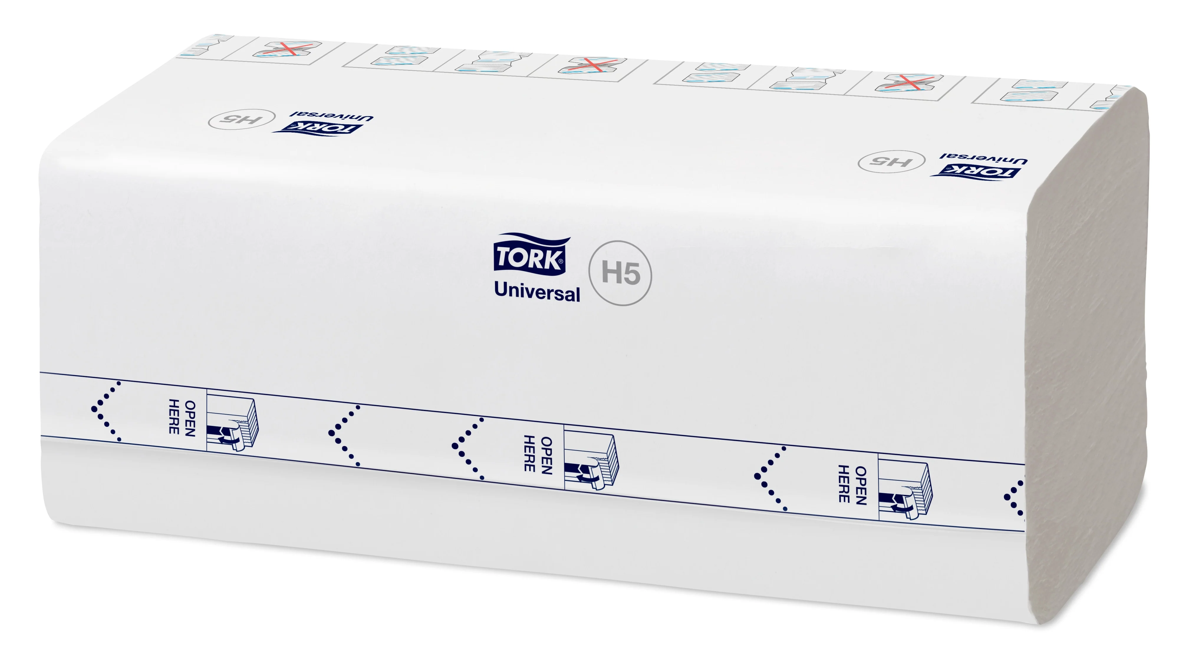 Tork PeakServe® Continuous™ Paper Hand Towels White H5, Universal, Compressed, 12 x 410 sheets, 100585 - Image 3