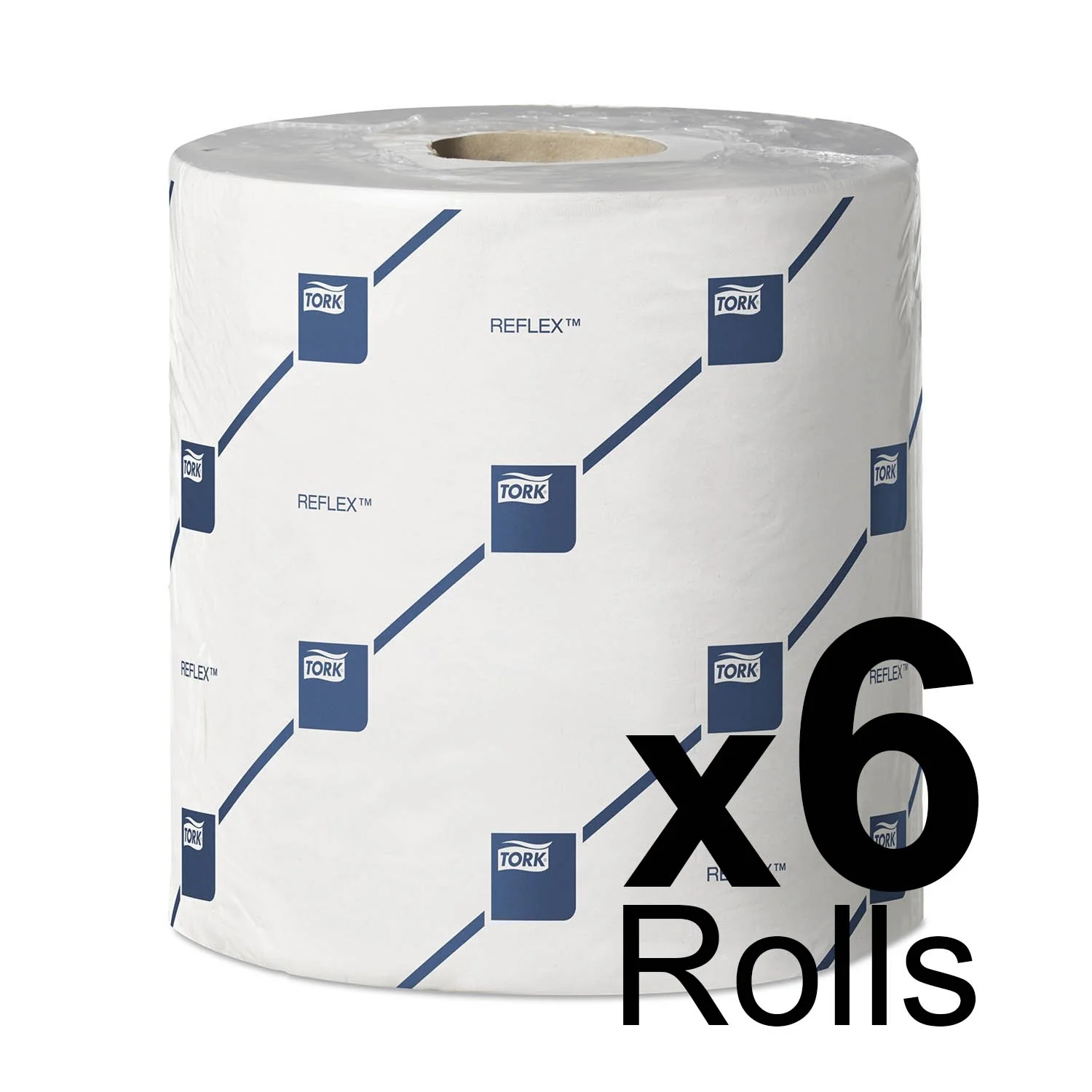 Tork Reflex Centrefeed Roll White 2Ply - 473264 - Case of 6 Rolls - 19.4cm x 150m - Image 6