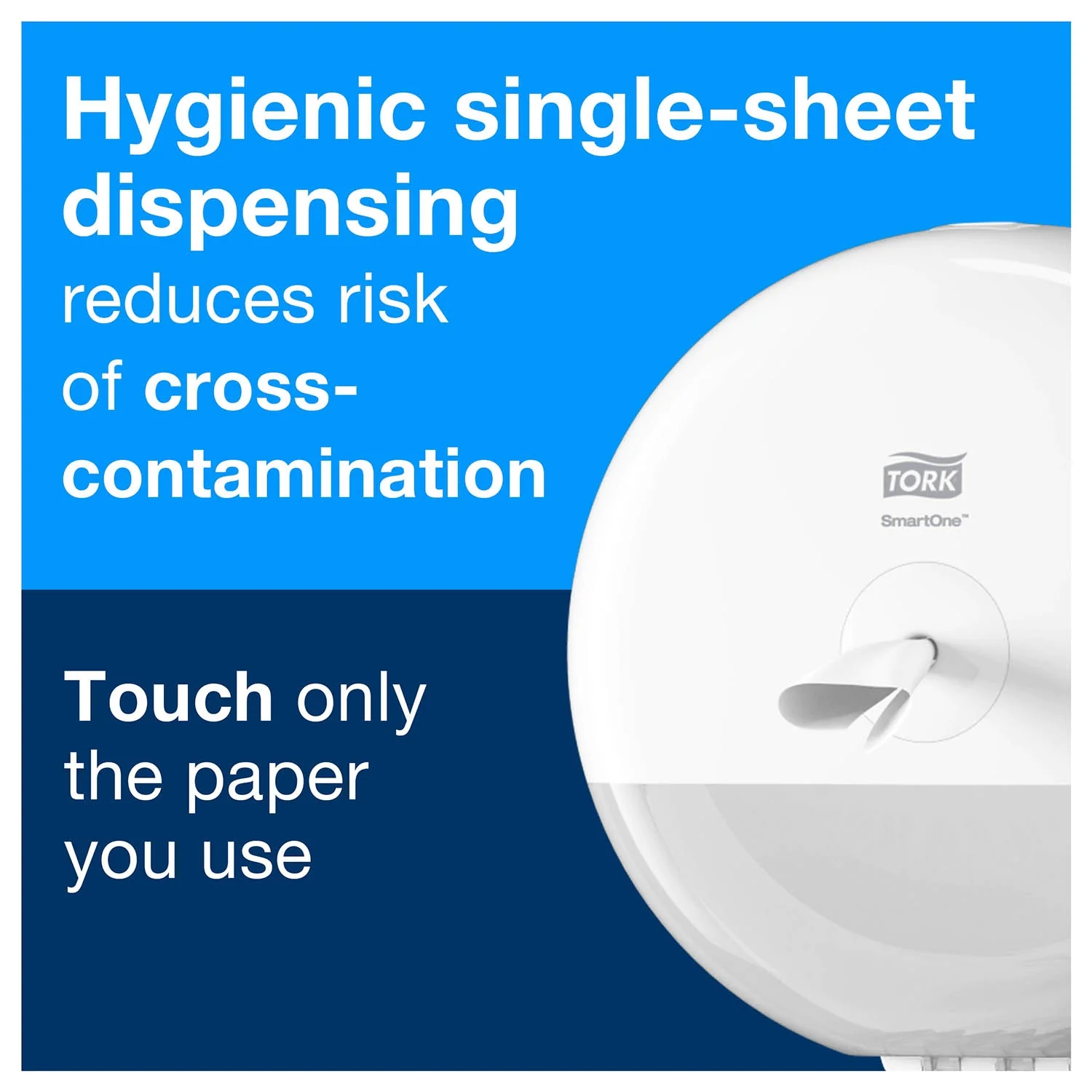 Tork SmartOne® Mini Toilet Paper Roll Dispenser White T9, Elevation Range, 681000 - Image 5