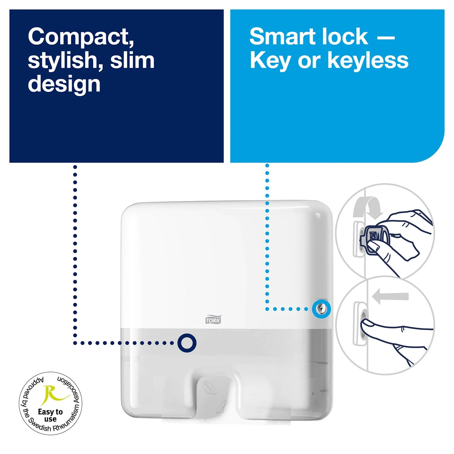 Tork Xpress Multifold Mini Hand Towel Dispenser - 552100 - Image 6