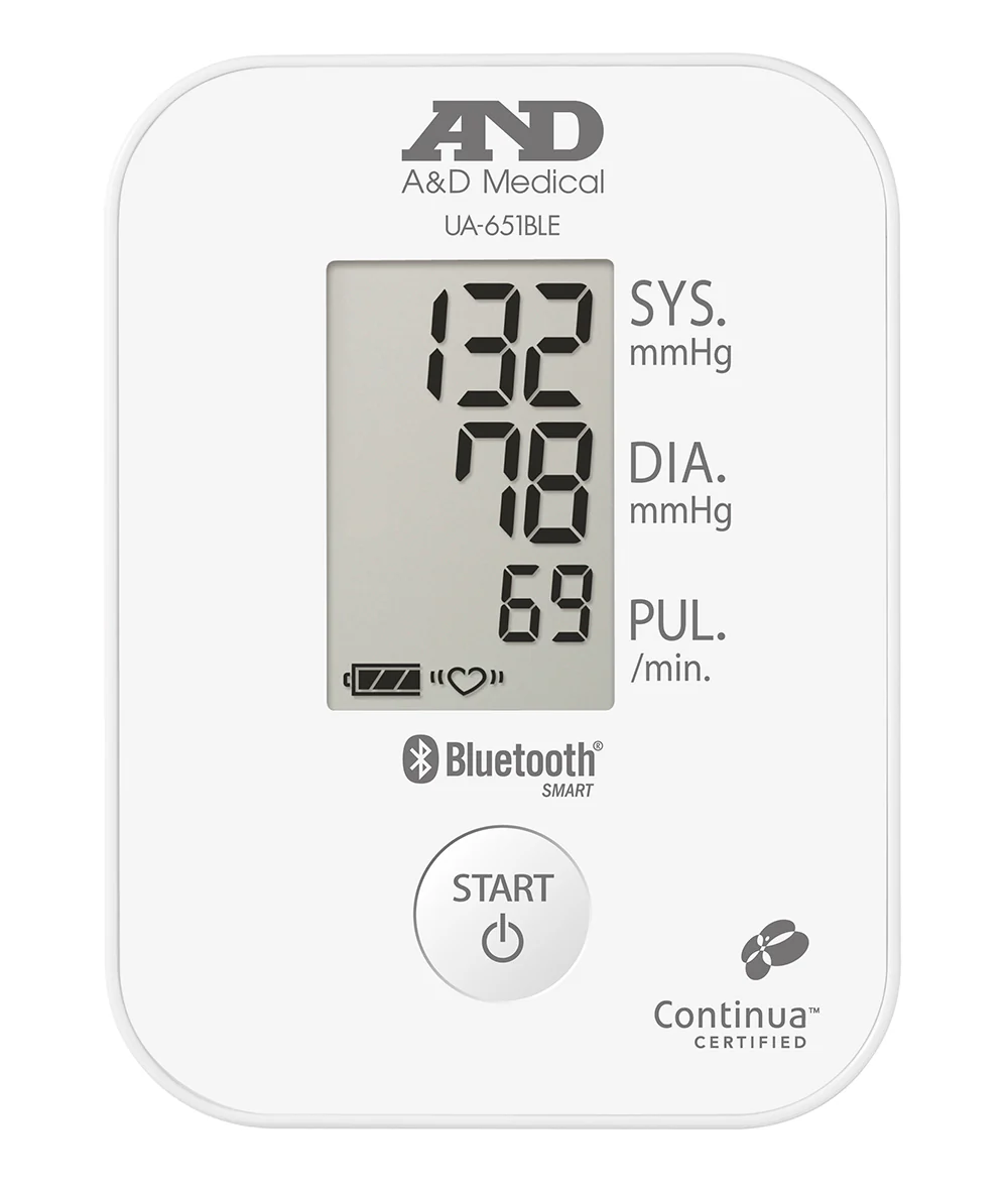 A&D Medical UA-651BLE Upper Arm Blood Pressure Monitor with Bluetooth® Smart/ Bluetooth® Low Energy Connectivity - Image 2