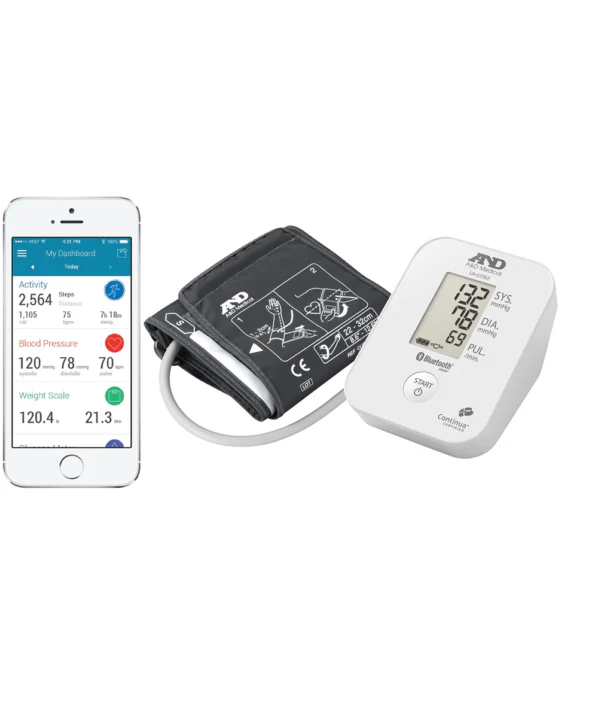 A&D Medical UA-651BLE Upper Arm Blood Pressure Monitor with Bluetooth® Smart/ Bluetooth® Low Energy Connectivity - Image 3