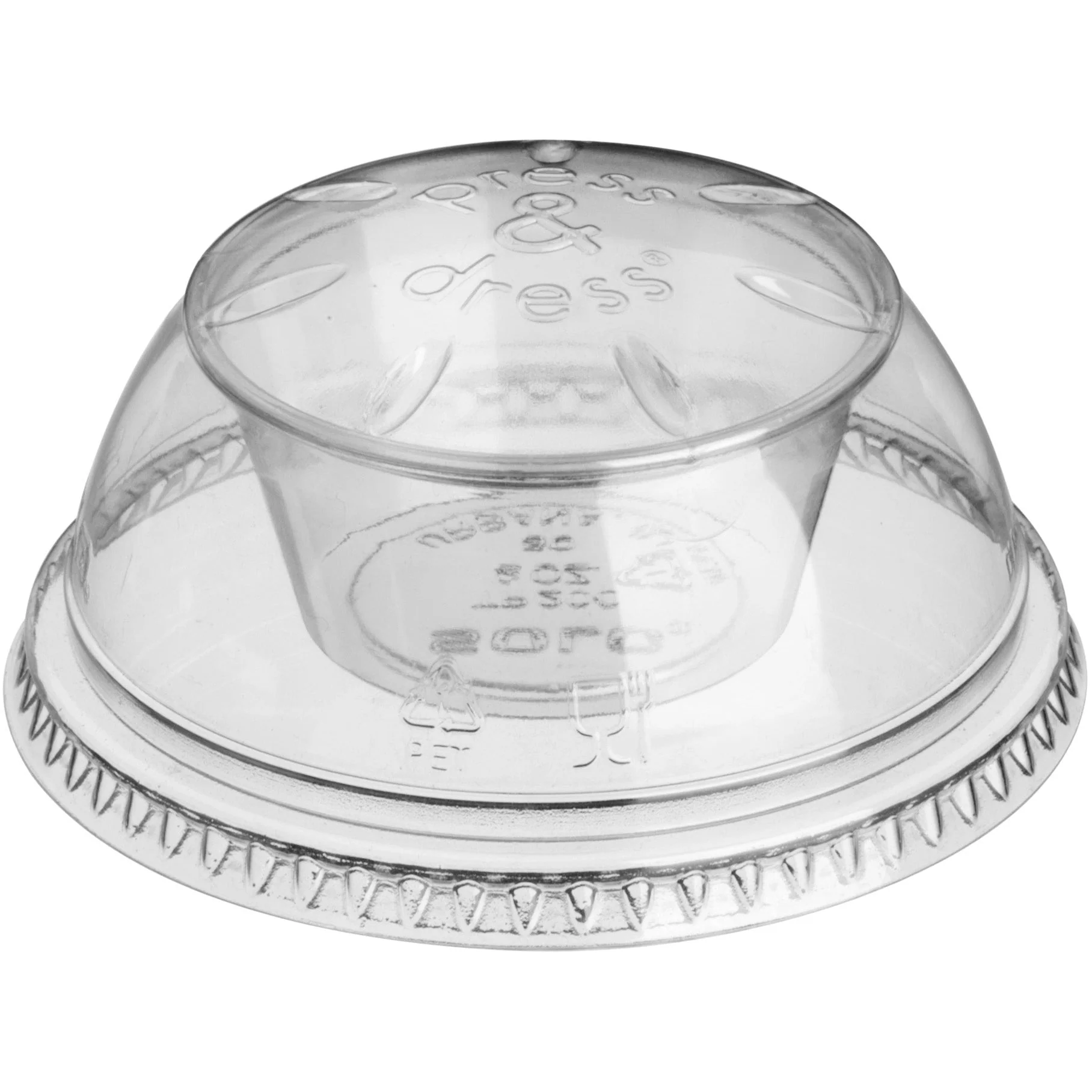Ultraclear Press & Dress Lid including 2oz Souffle per 250