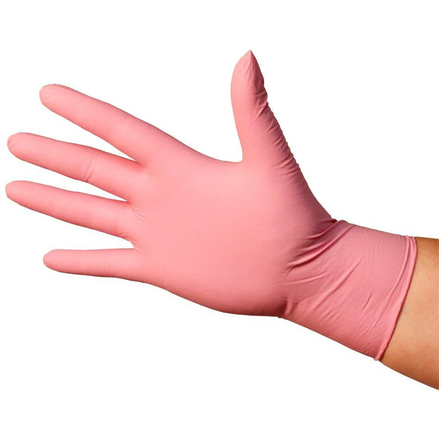 Ultraflex Pink Nitrile Glove Powder Free - Extra Small x 100 - Image 2
