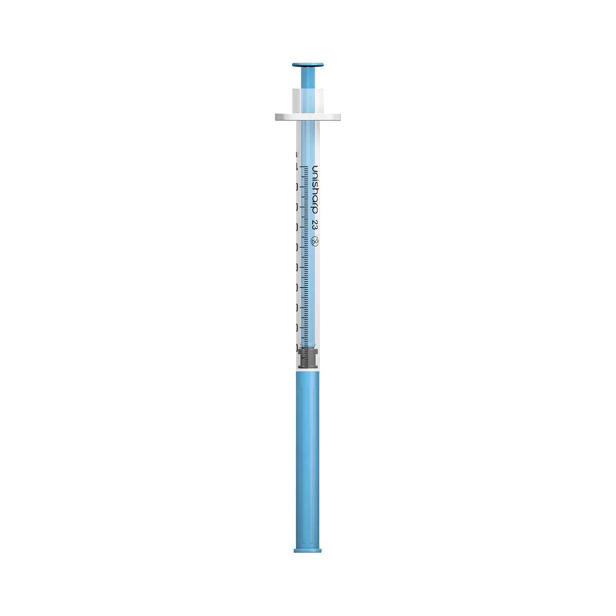 Unisharp 1mL 23G 32mm (1 1/4 inch) fixed needle syringe - Image 2