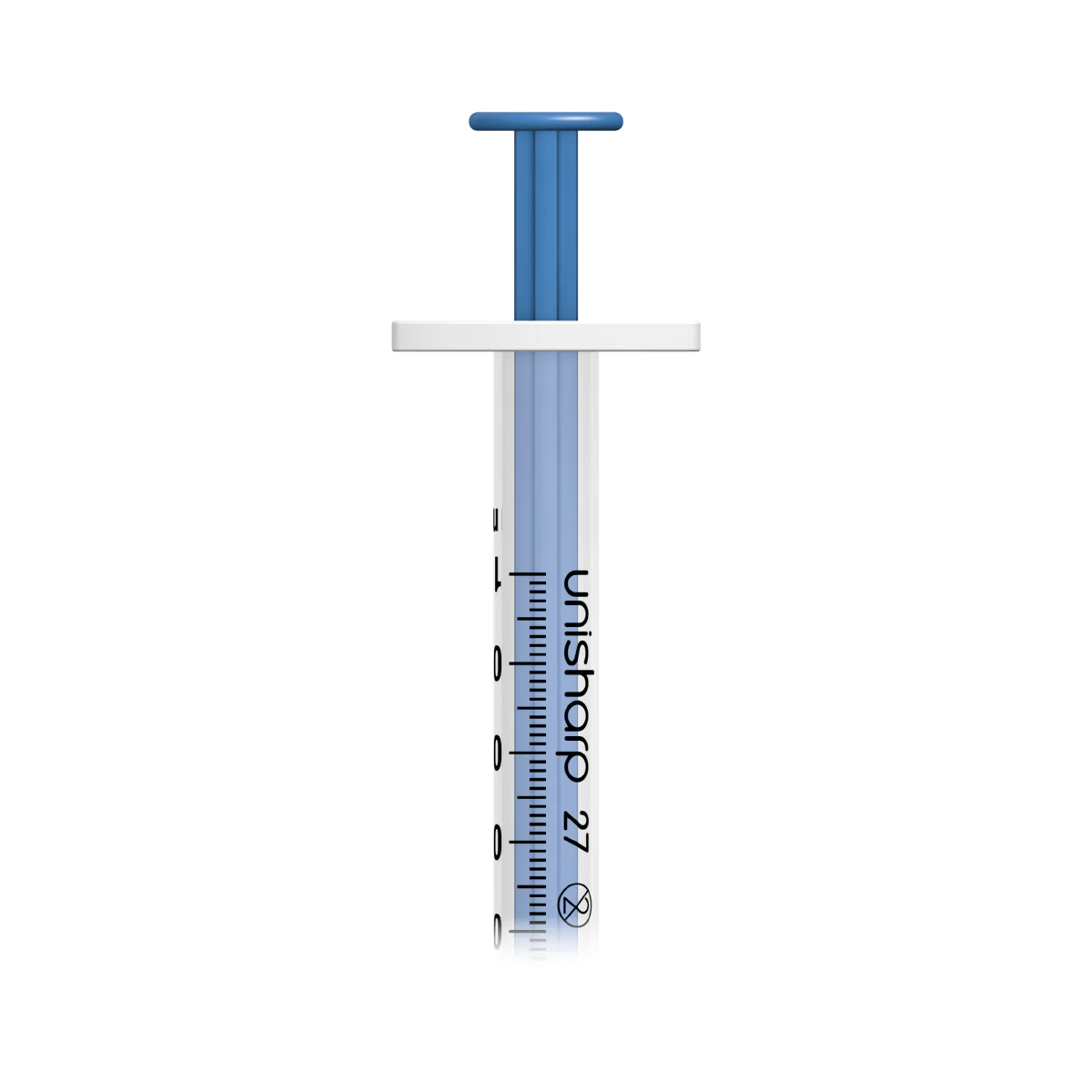 Unisharp 1ml Fixed 27G 0.5" - Blue  x 100 - Image 2