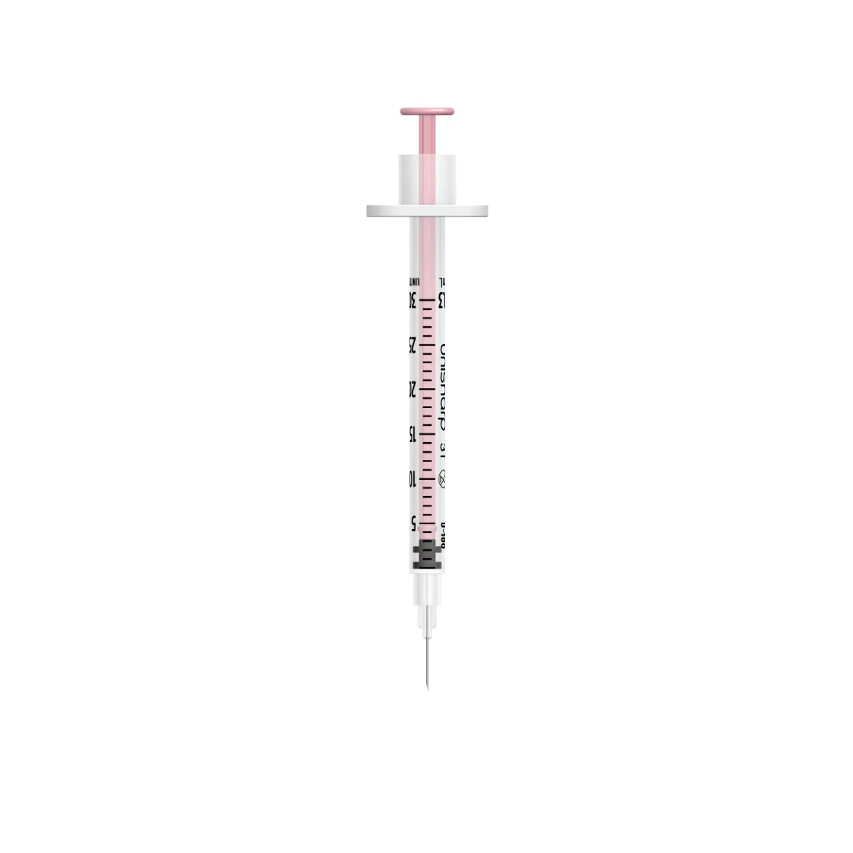 Unisharp 31G 0.3mL Fixed Needle Syringe - Pink Box of 100 - Image 4
