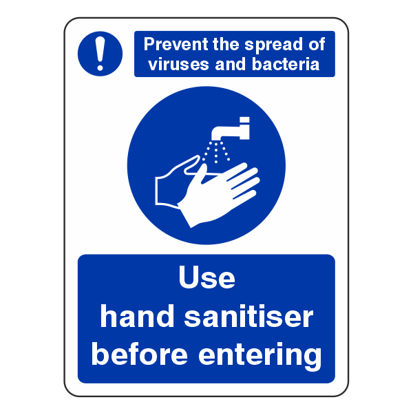 Use Hand Sanitiser Before Entering Sign- CLEARANCE