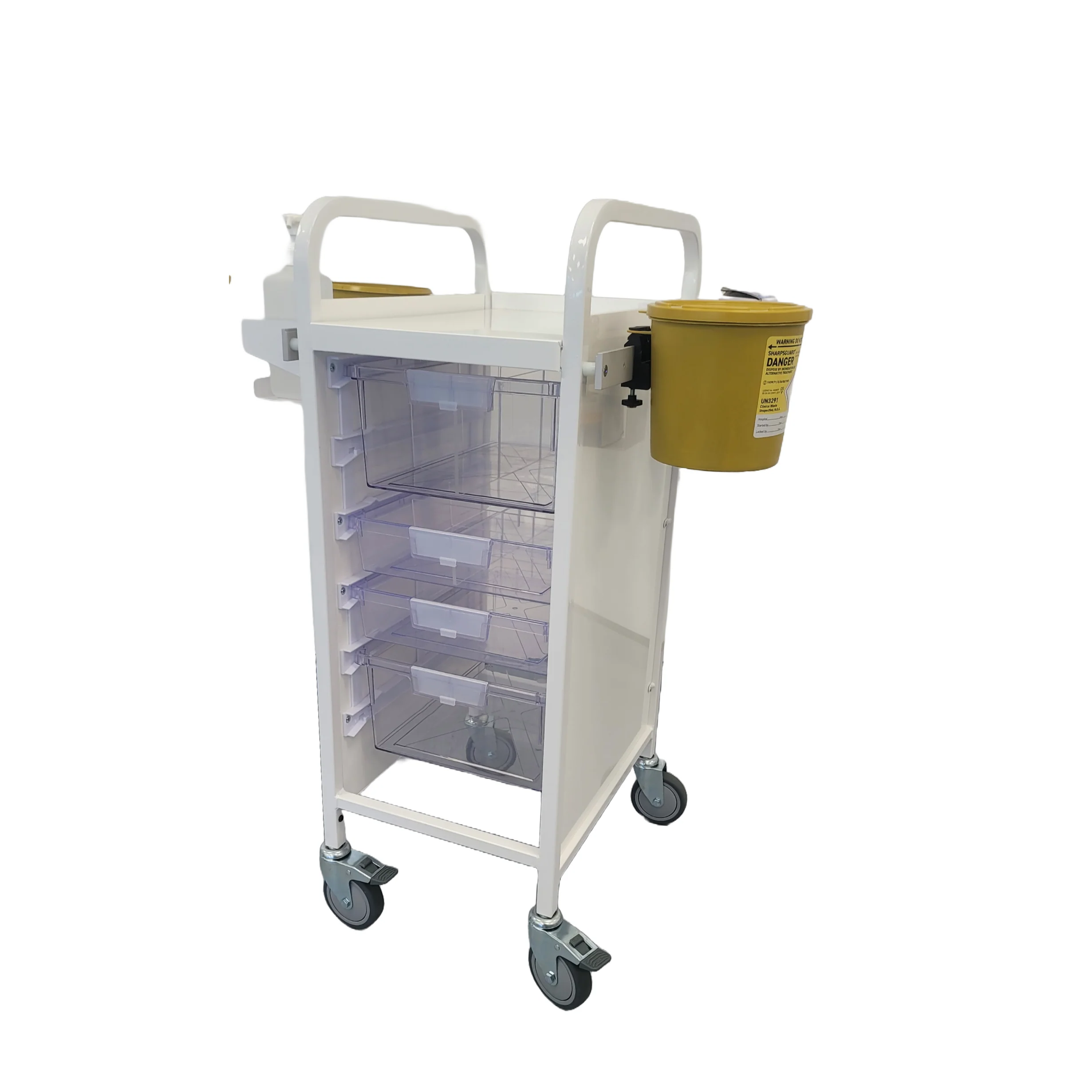 Vaccination Trolley Vista - Clear Trays - Image 2
