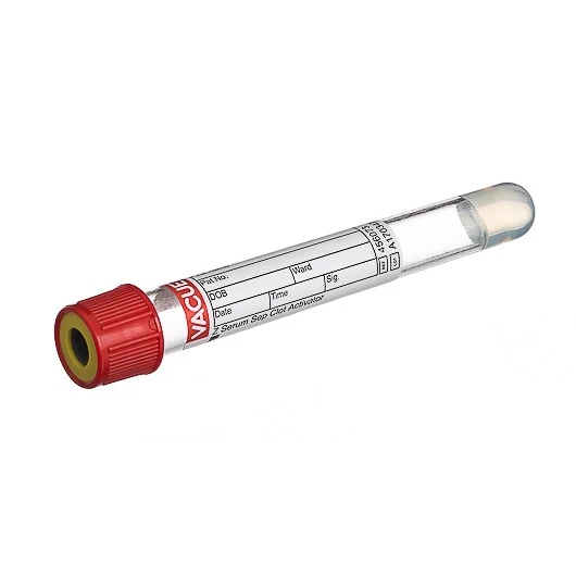 VACUETTE® Tube, Serum, 9ml, 16x100mm, Red/Black Cap, Sterile - Pack Of 50 - CLEARANCE