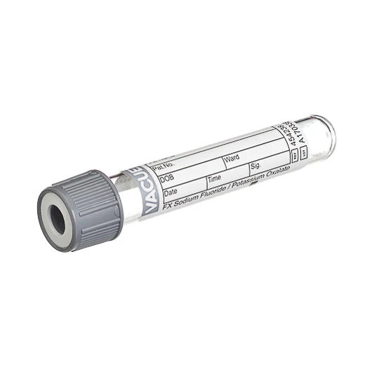 VACUETTE® Tube, Naf/KO, 2ml, 13x75mm, Grey/Black, Sterile - Pack Of 50