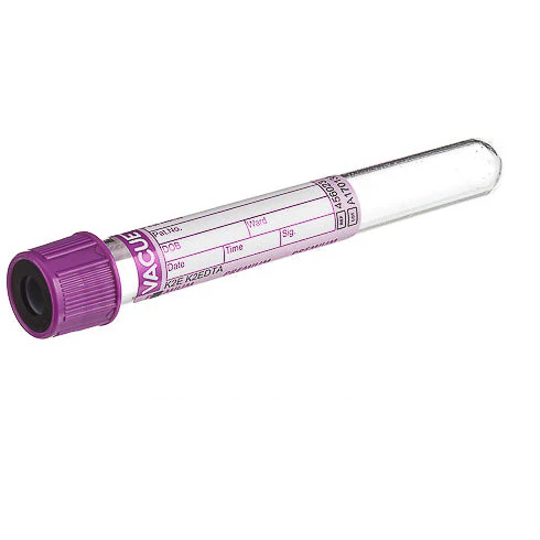 VACUETTE® TUBE 6 Ml K2E K2EDTA 13x100 Lavender Cap-Black Ring, PREMIUM - Pack Of 50