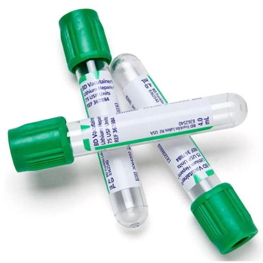 Vacutainer Tube 10ml, 16x100mm, Green  - Per 100