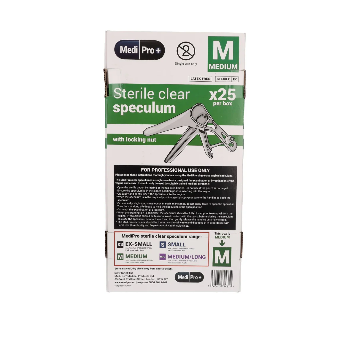 Medipro Vaginal Speculum with Lock - Box of 25 - Medium - Image 4
