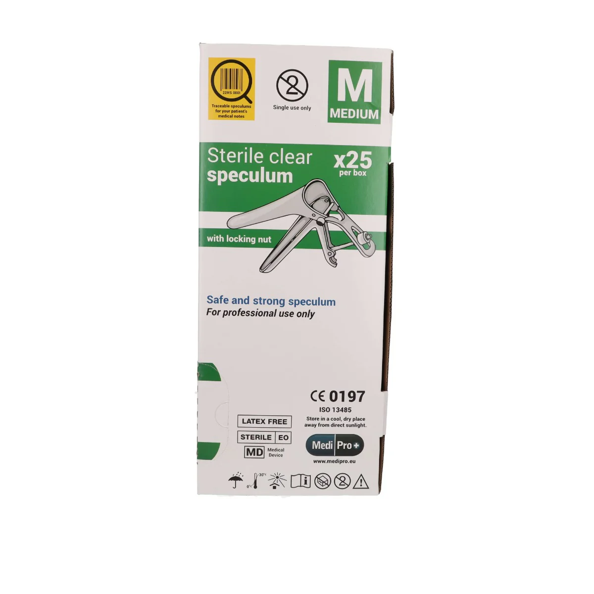 Medipro Vaginal Speculum with Lock - Box of 25 - Medium - Image 6