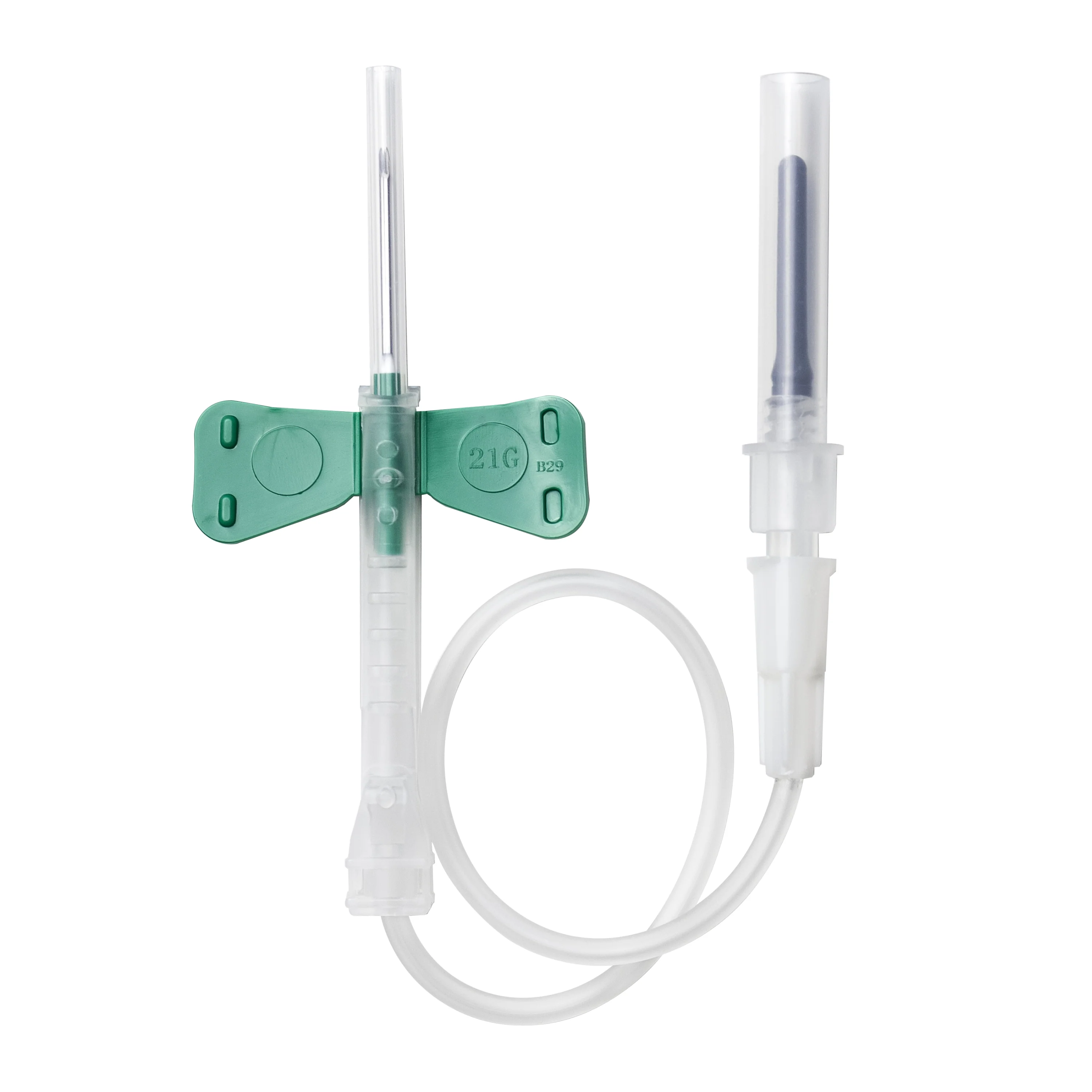 Verisafe Butterfly Blood Collection Needles - with Luer Adapter, 21G, 178mm x 100