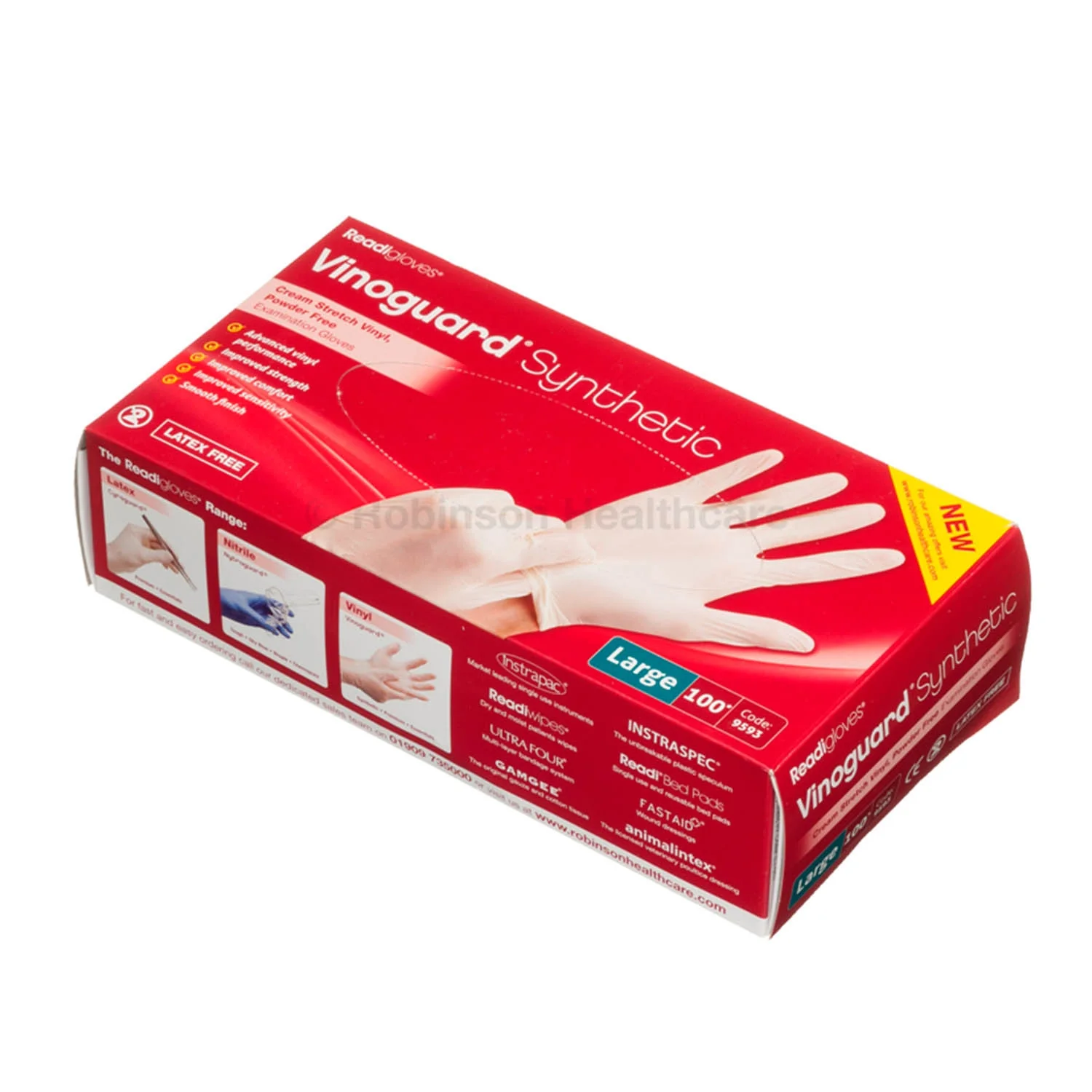 Vinoguard Synthetic Stretch Vinyl Gloves x 100 - Extra Large