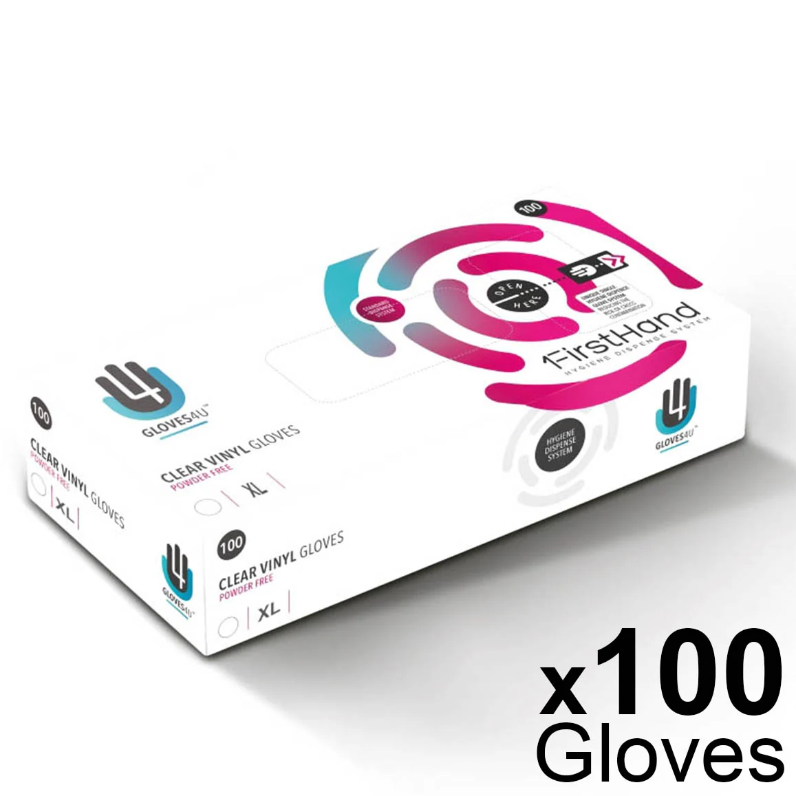 Vinyl Gloves - Clear - Powder Free - X-Large x 100 - Image 4