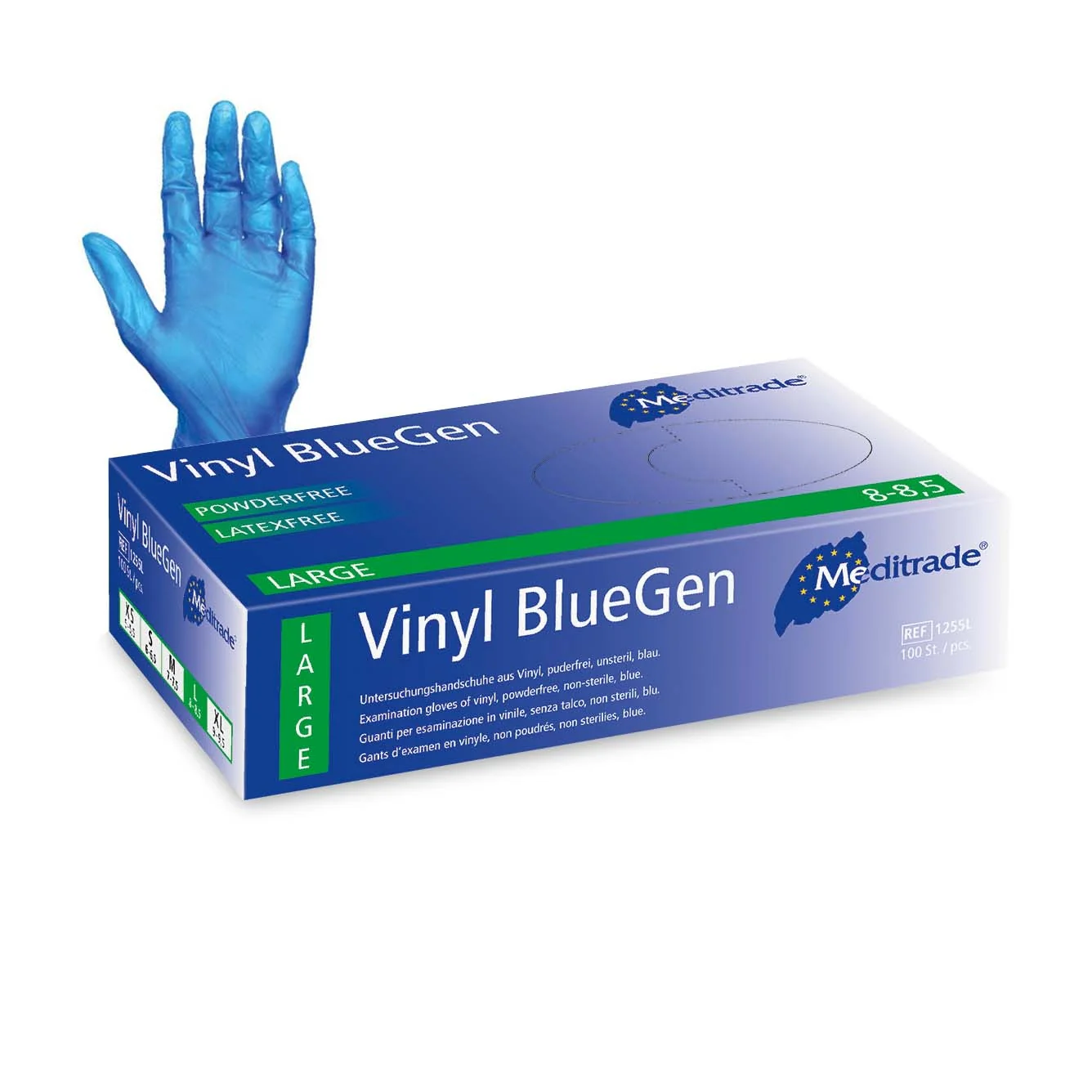 Blue Vinyl Gloves Large - Box of 100
