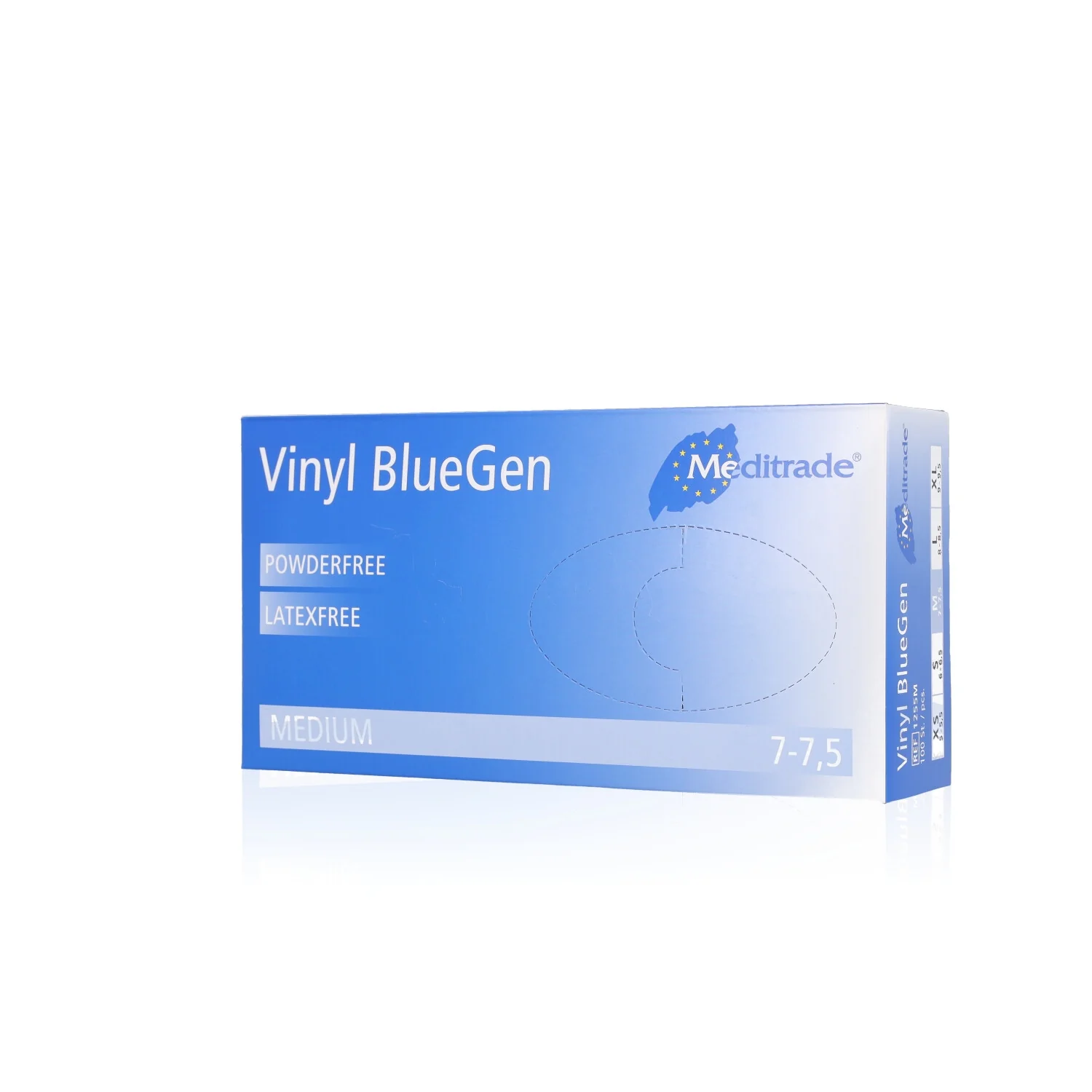 Blue Vinyl Gloves Medium - Box of 100 - Image 2