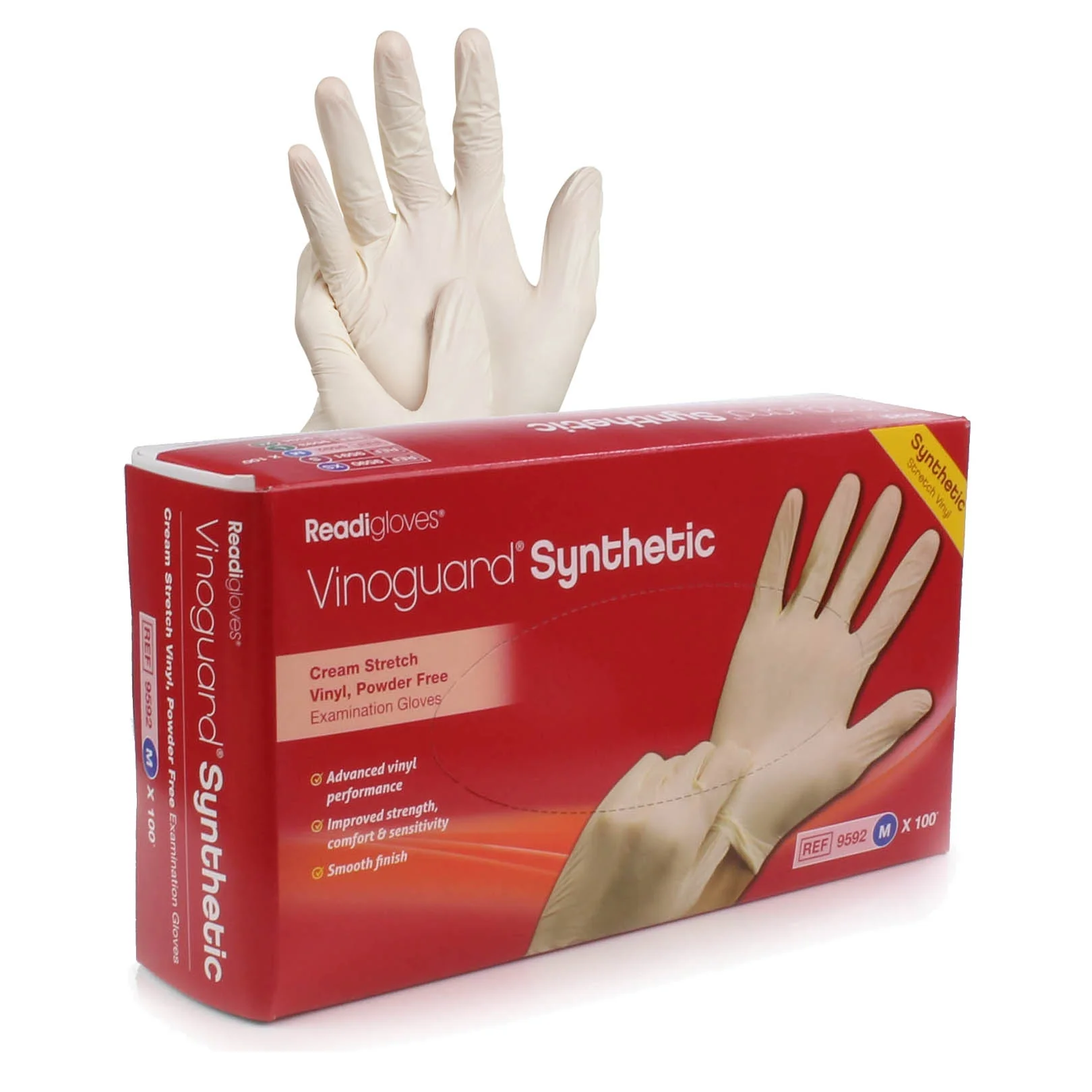 Vinoguard Synthetic Stretch Vinyl Gloves x 100 - Medium