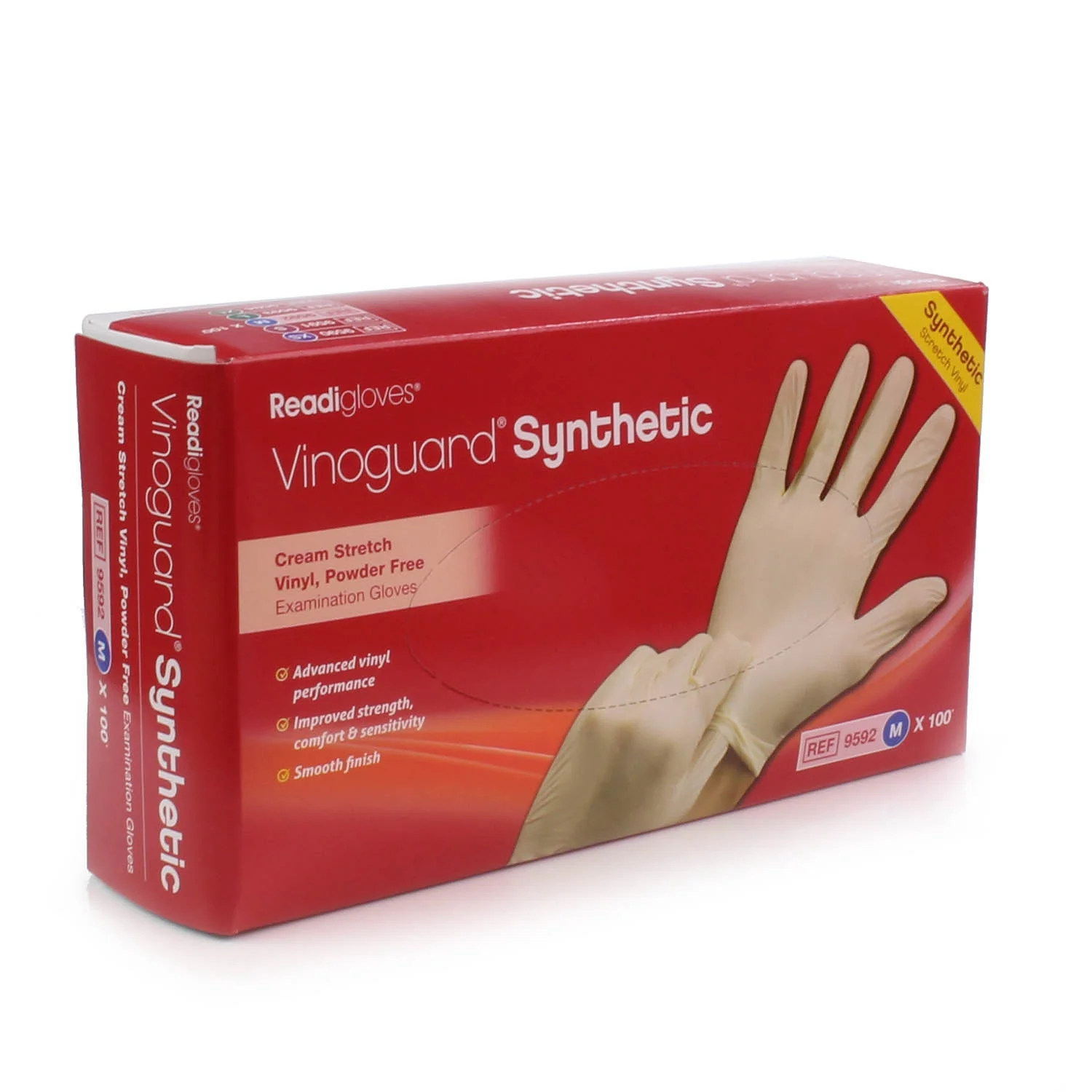 Vinoguard Synthetic Stretch Vinyl Gloves x 100 - Medium - Image 6
