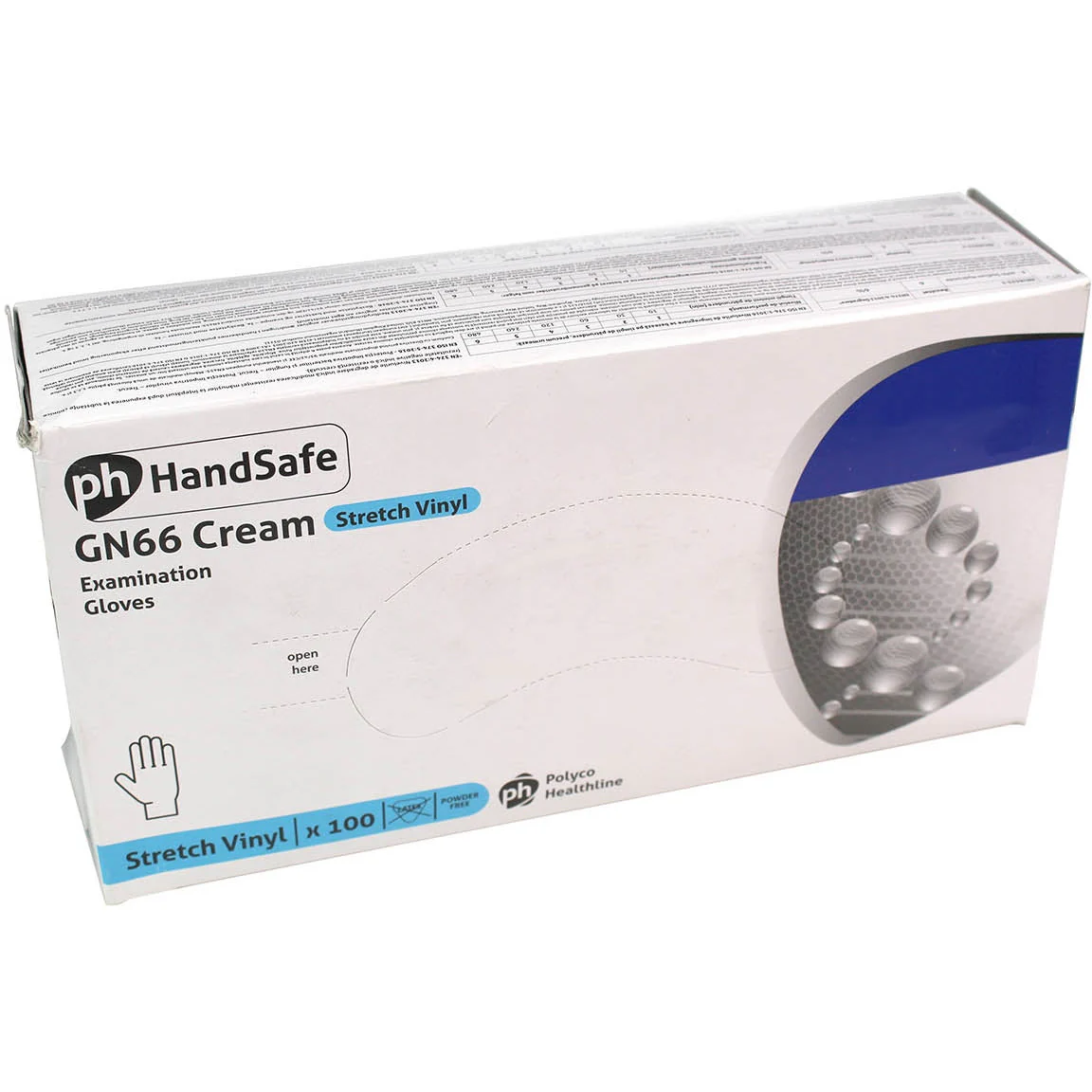 Vinyl Powder Free Cream Gloves - Pack of 100 - Medium - Image 2