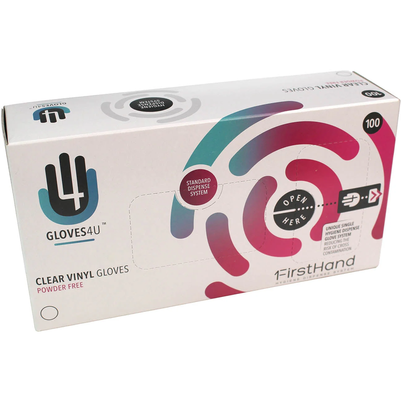 Vinyl Powder Free Gloves - Box of 100 - Medium - Image 2