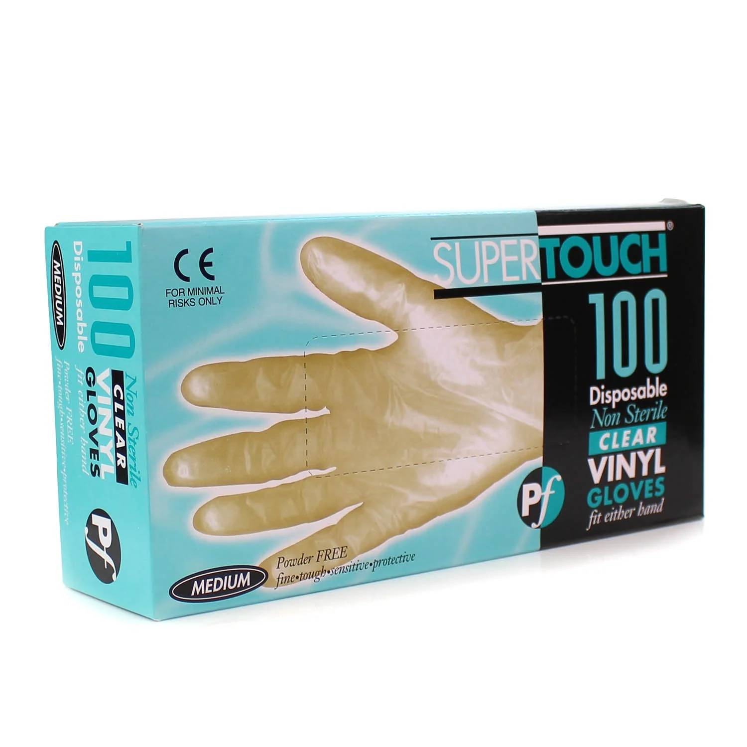 Vinyl Powder Free Gloves - Medium - Box of 100 - Image 4