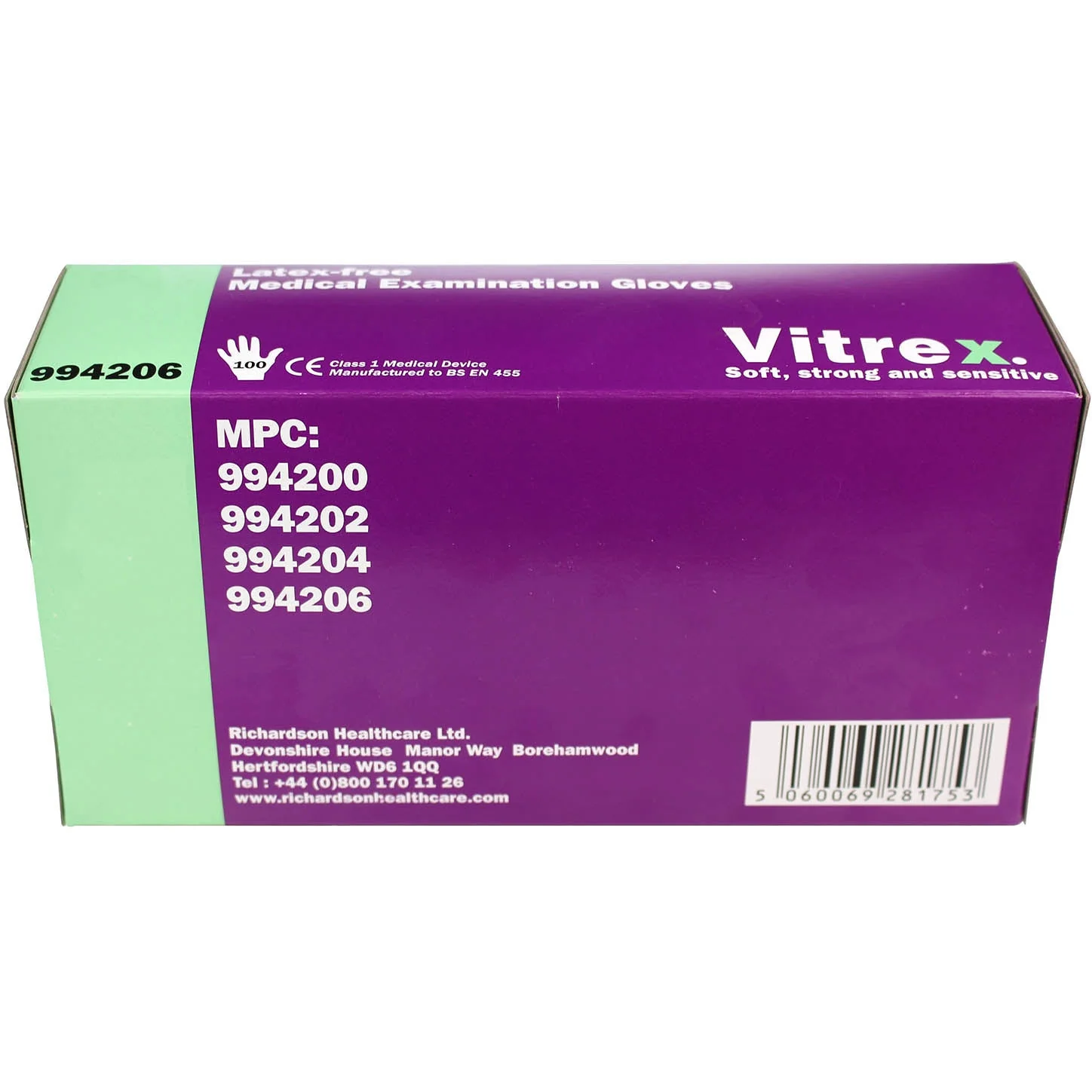 Vitrex Powder Free Gloves - Small x 100 - Image 5