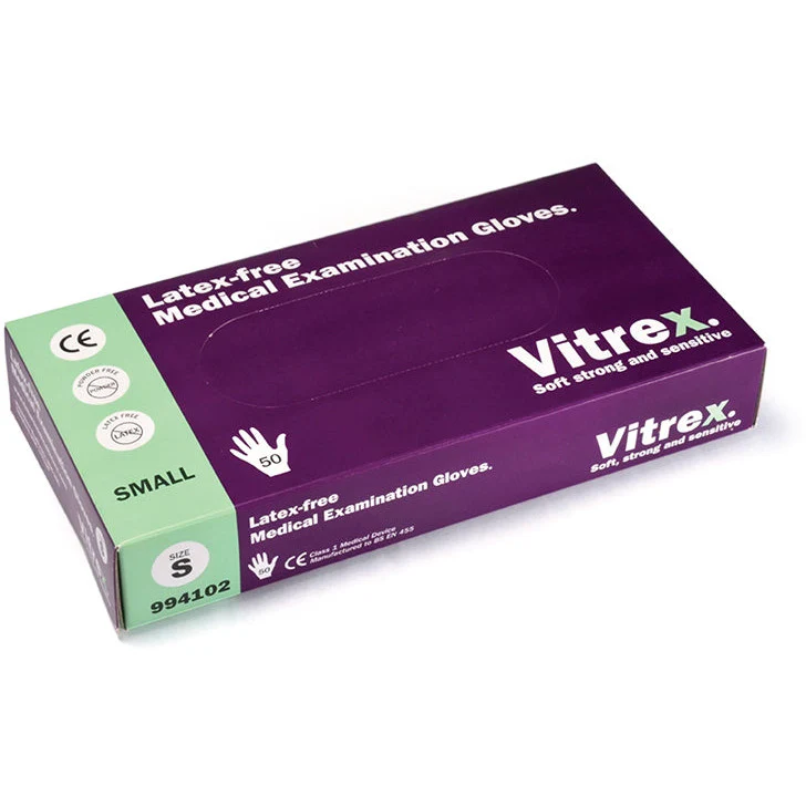 Vitrex Powder Free Gloves - Large - Box of 50 - Image 2