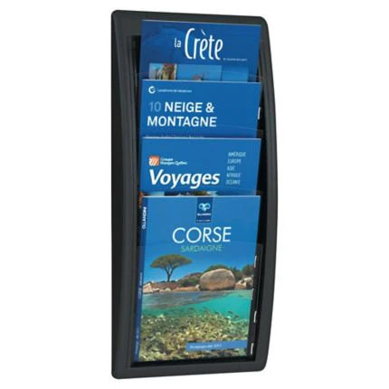 Wall Display Rack 627 X 258 X 70mm - Holds 4 X A4 Documents