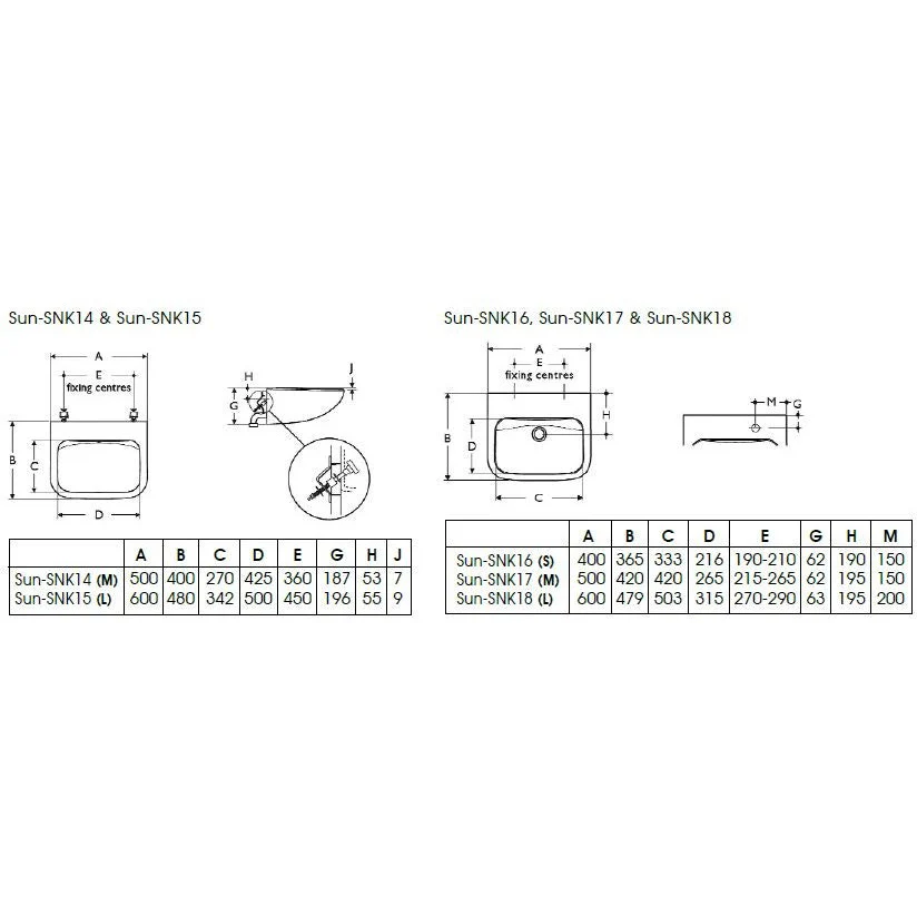 Washbasin (Bottom Draining) - Medium - Image 2