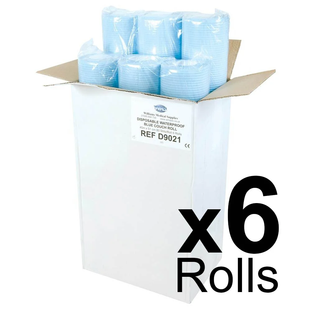 Waterproof Couch Rolls Blue - 40m x 6 - Image 2