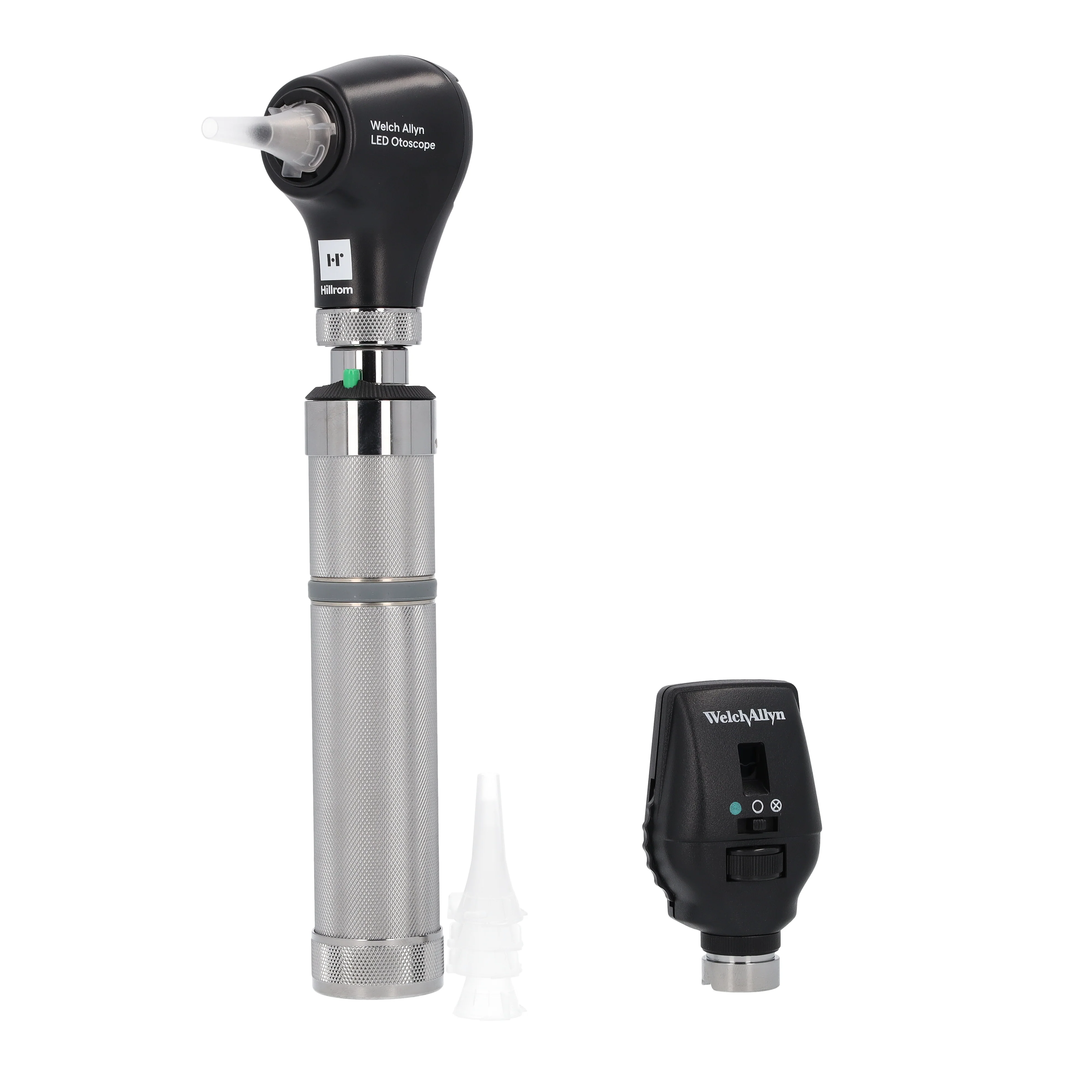 Welch Allyn 3.5V Diagnostic Set - Coaxial LED Ophthalmoscope, Basic LED Otoscope, Alkaline C-Cell Battery Handle and Hard Case - Image 5