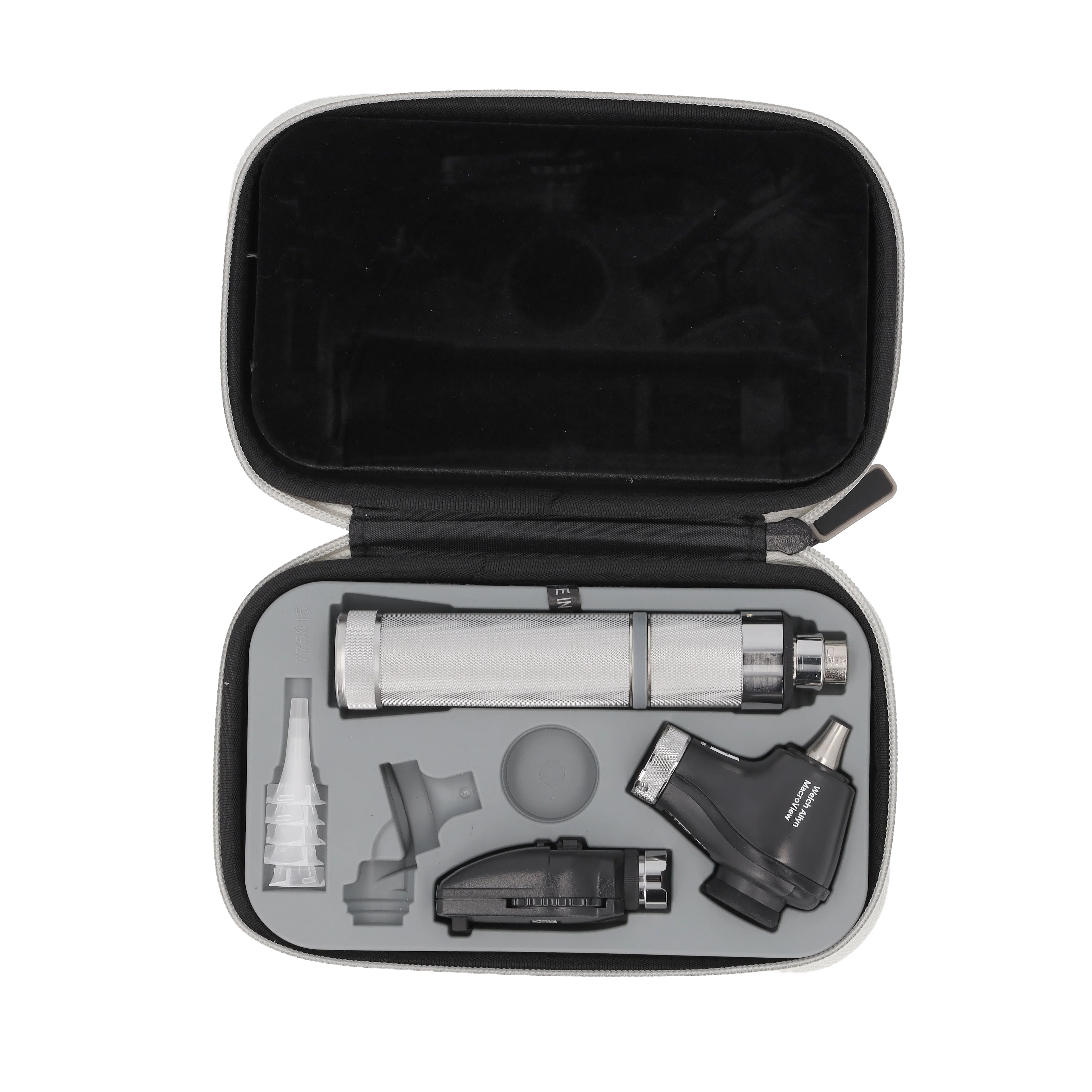 Welch Allyn 3.5V Diagnostic Set - LED Ophthalmoscope, Macroview LED Otoscope, Alkaline C-Cell Battery Handle and Hard Case - Image 13