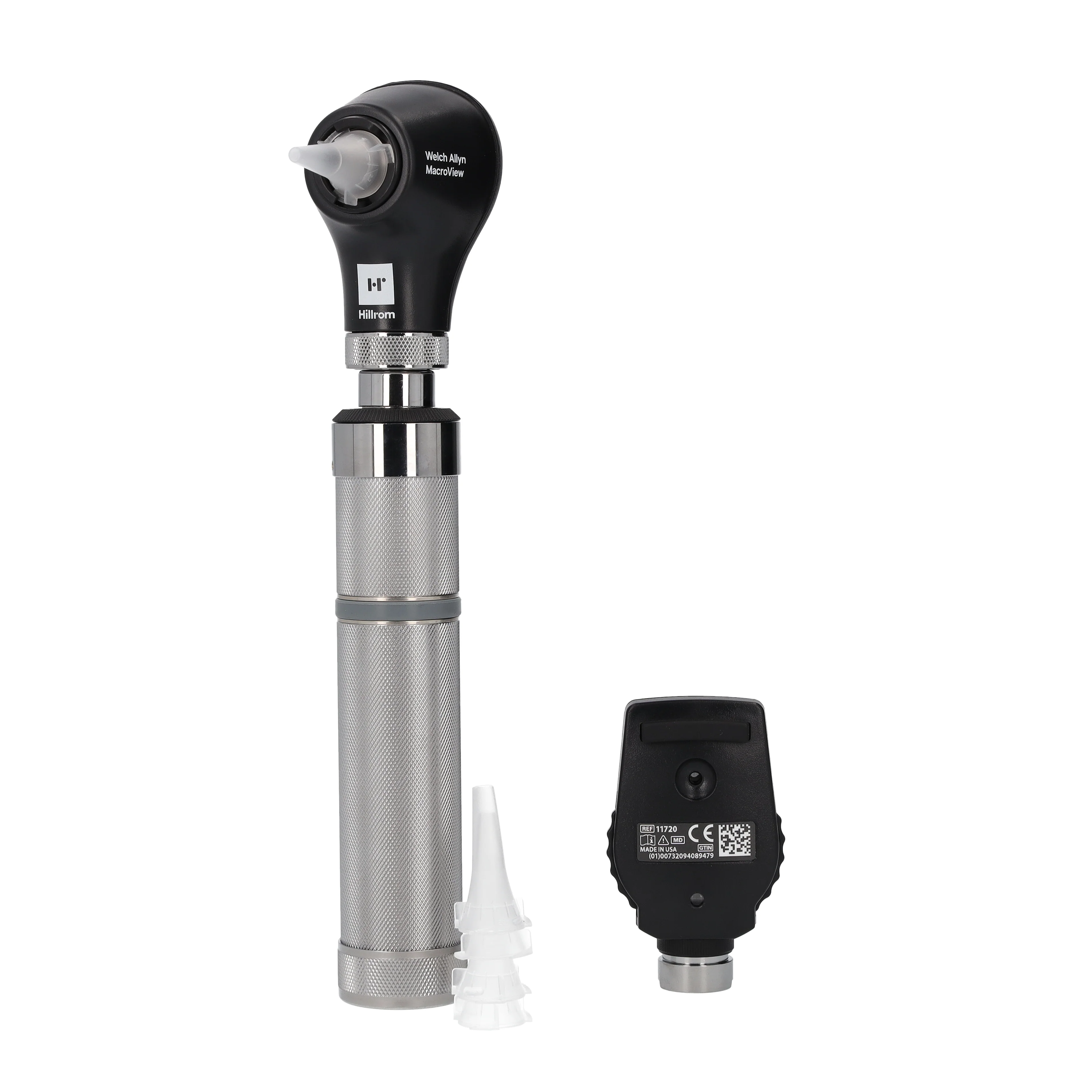 Welch Allyn 3.5V Diagnostic Set - LED Ophthalmoscope, Macroview LED Otoscope, Alkaline C-Cell Battery Handle and Hard Case - Image 5