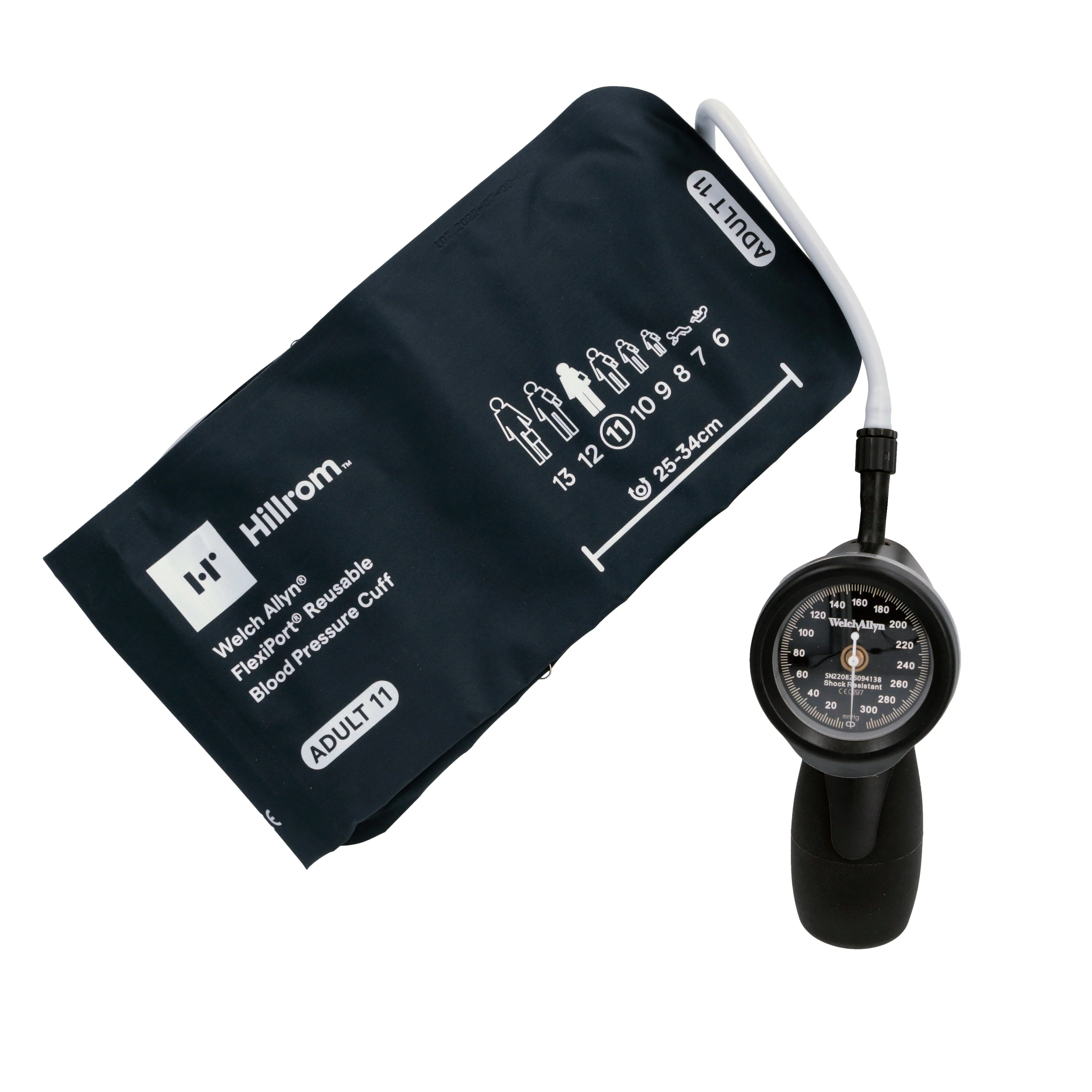 Welch Allyn DuraShock DS65 Sphygmomanometer with adult cuff - Over Engraved - Image 2