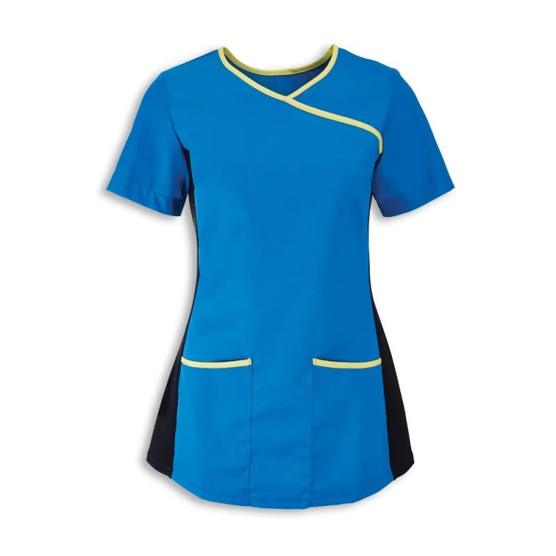 Woman's Stretch Mock-Wrap Scrub Top - Image 3