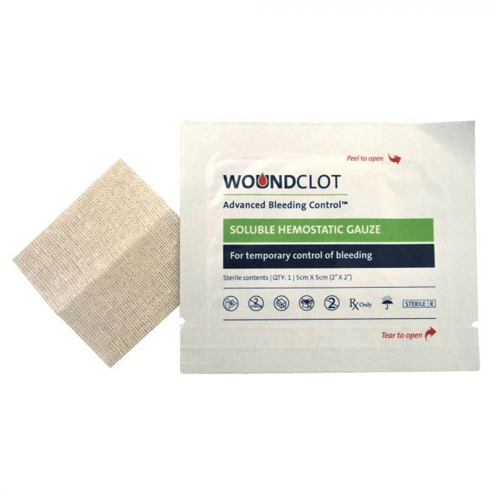 WoundClot ABC Gauze 5cm x 5cm (Box Of 20)