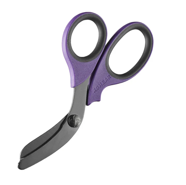 XShear 7.5" Trauma Shears - Purple and Black